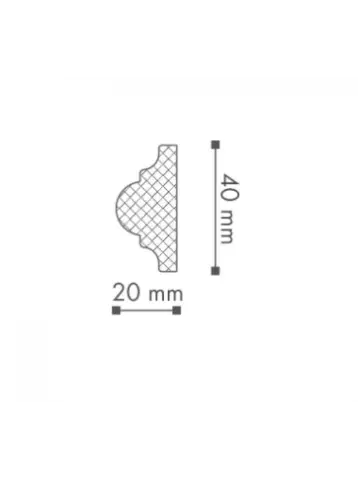 Молдинг NMC Wallstyl WO1 20х40х2000 мм (пог. м) - миниатюра 4