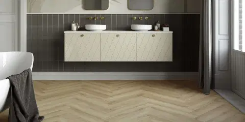 Виниловый ламинат Invictus Maximus Herringbone 39 River Oak Silt - миниатюра 2