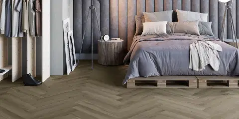 Виниловый ламинат Invictus Maximus Herringbone 48 River Oak Beaver - миниатюра 2