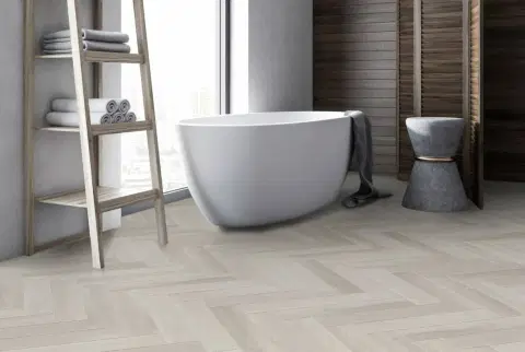 Виниловый LVT ламинат Firmfit Herringbone CW-3291 Дуб Белый Браш - миниатюра 4