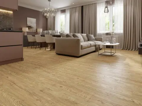 Виниловый SPC ламинат CronaFloor Grand Sequoia Дуб Золотистый XJ1053-11 - миниатюра 2
