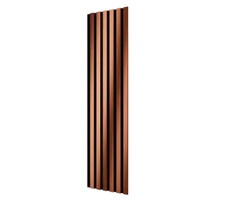 Акустическая панель Cosca Decor Сканди черный войлок 1200х300х19мм рейки экополимер красная медь (2 шт.)