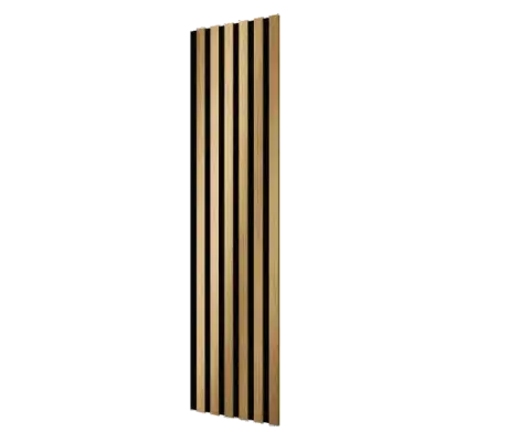Акустическая панель Cosca Decor Сканди черный войлок 1200х300х19мм рейки золото матовое (2 шт.)