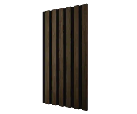 Акустическая панель Cosca Decor Сканди черный войлок 600х300х19мм рейки экополимер шампань (2 шт.)