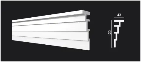 Карниз Decor Dizayn DD514 43x120х2000 мм (пог. м) - миниатюра 4