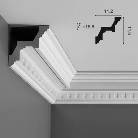 Карниз Orac Decor C211 112х116х2000 мм - миниатюра 3