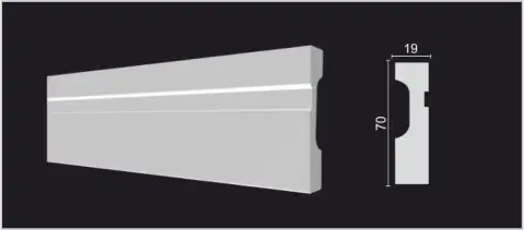 Молдинг Decor Dizayn DD01 19x70х2000 мм (пог. м) - миниатюра 5