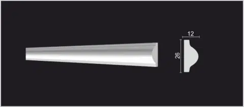 Молдинг Decor Dizayn DD10 12x26х2000 мм (пог. м) - миниатюра 5