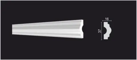 Молдинг Decor Dizayn DD23 16x37х2000 мм (пог. м) - миниатюра 5