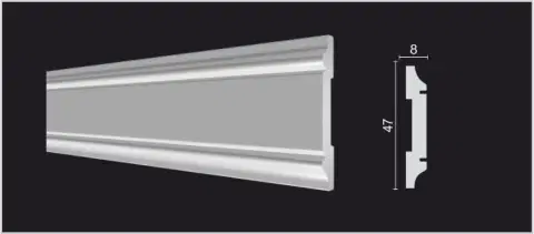 Молдинг Decor Dizayn DD32 8x47х2000 мм (пог. м) - миниатюра 5
