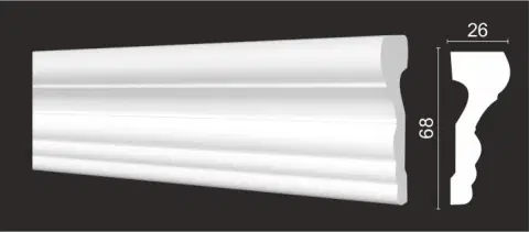 Молдинг Decor Dizayn DD354 26x68х2000 мм (пог. м) - миниатюра 5