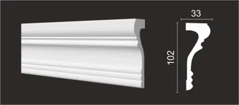 Молдинг Decor Dizayn DD604 33x102х2000 мм (пог. м) - миниатюра 5