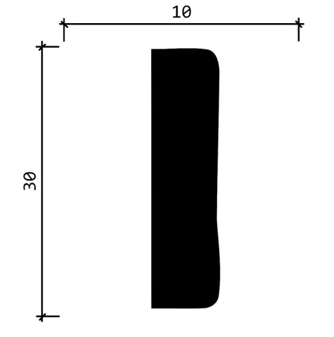 Молдинг Decor Dizayn 165 A 10x30х2000 мм (пог. м) - миниатюра 4