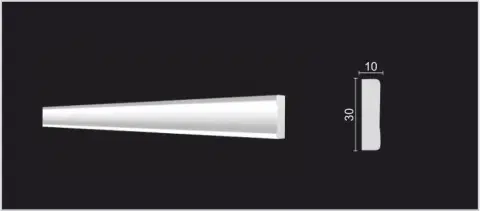 Молдинг Decor Dizayn 165 A 10x30х2000 мм (пог. м) - миниатюра 5