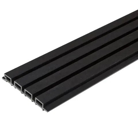 Стеновая реечная панель из ДПК CM Wall Black Wood 26х219х3000 мм