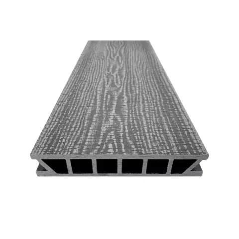 Террасная доска ДПК Deckron WoodLike 28х153х4000 мм Серый